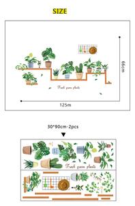 Falmatrica "Növények cserépben 3" 66x125 cm