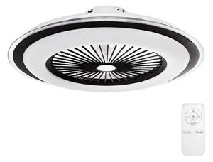 Milagro LED Dimmelhető mennyezeti lámpa ventilátorral ZONDA LED/65W/230V fekete + távirányító MI0831