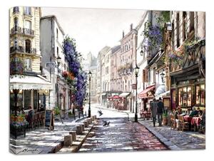 Canvas Watercolor Paris Mood fali kép, 85 x 113 cm - Styler