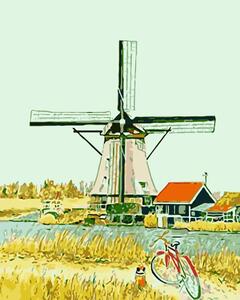 Festés számok szerint kép kerettel "Hollandia 2" 40x50 cm