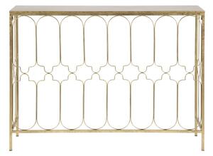 Balcony konzolasztal aranyszínű vas szerkezettel, 112 x 31 cm - Mauro Ferretti