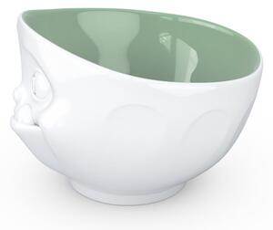 Fehér-zöld 'huncut' porcelán edény - 58products