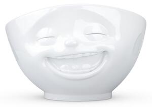 Fehér 'mosolygós' porcelántálka - 58products