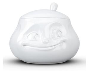 Fehér "mosolygós" porcelán cukortartó - 58products