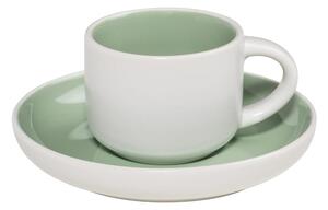 Tint zöld-fehér kávéscsésze csészealjjal - Maxwell & Williams