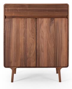 Barna diófa komód 90x110x45 cm Fawn – Gazzda