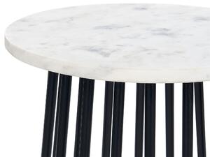 Fekete és fehér márvány kisasztal TAREE