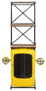 VidaXL sárga tömör mangófa traktor borszekrény 49 x 31 x 172 cm
