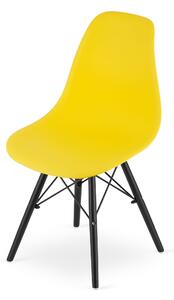 YORK OSAKA sárga szék fekete lábakkal