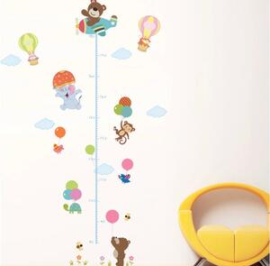 Falmatrica "Gyerek méter - Állatok léggömbökkel 2" 130x80 cm