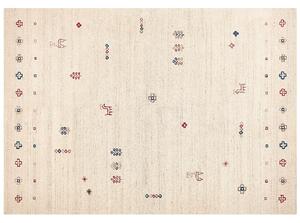 Bézs gabbeh gyapjúszőnyeg 200 x 300 cm SULUCA