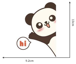 Matrica kapcsolóra "Panda" 9x13 cm