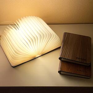 LED világító könyv - tölgy színű - 16x21cm