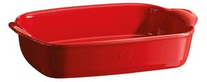 Ultime piros kerámia szögletes sütőtál, 30 x 19 cm - Emile Henry