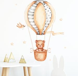 Falmatrica "Hőlégballon macskával" 50x70cm