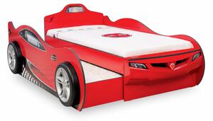 Cilek Champion Racer Piros Autóságy Pótággyal (90x190 - 90x180 Cm)