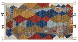Színes kilim gyapjúszőnyeg 80 x 150 cm ARZAKAN