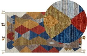 Színes kilim gyapjúszőnyeg 80 x 150 cm ARZAKAN