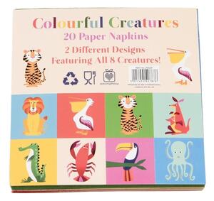 Colourful Creatures 20 db-os papírszalvéta szett - Rex London