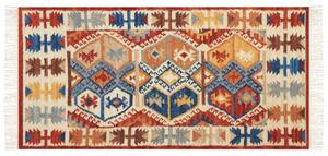 Színes kilim gyapjúszőnyeg 80 x 150 cm VANASHEN