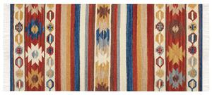 Színes kilim gyapjúszőnyeg 80 x 150 cm JRARAT