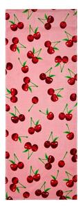 Rózsaszín pamut strandtörölköző 78x200 cm Cherries – Catherine Lansfield