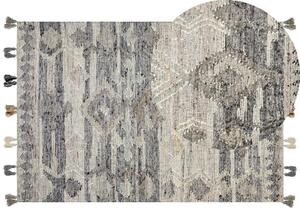 Szürke kilim gyapjúszőnyeg 160 x 230 cm ARATASHEN