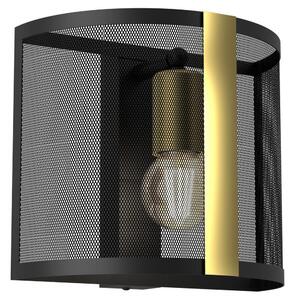 Luminex Fali lámpa KAGA 1xE27/60W/230V fekete/arany LU4147
