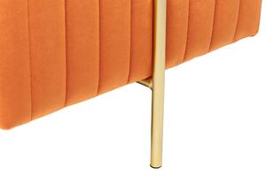 Narancssárga pamut lábtartó 45 x 45 cm DAYTON