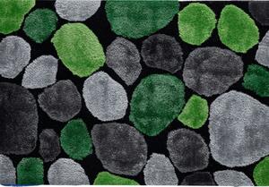 Szőneg, zöld|szürke|fekete, 140x200, PEBBLE TYP 1