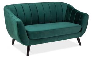 Elite Velvet 2 személyes kanapé zöld