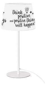 Positive fekete-fehér asztali lámpa - SULION