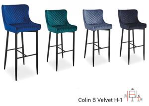 Colin B Velvet H-1 magas bárszék zöld