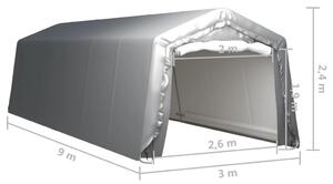 VidaXL szürke acél tárolósátor 300 x 900 cm