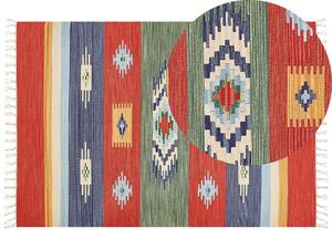 Színes kilim pamutszőnyeg 140 x 200 cm KAMARIS