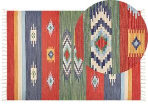 Színes kilim pamutszőnyeg 200 x 300 cm KAMARIS