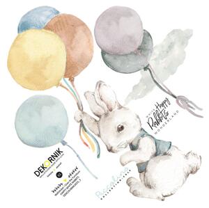 White Happy Rabbits 8 db-os falmatrica szett - Dekornik