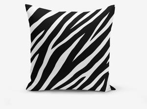 Black White Zebra fekete-fehér pamutkeverék párnahuzat, 45 x 45 cm - Minimalist Cushion Covers