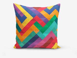 Colorful Geometric Desen pamutkeverék párnahuzat, 45 x 45 cm - Minimalist Cushion Covers