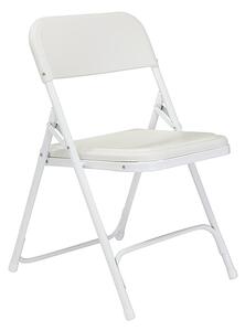 Párnázott, összecsukható szék 4 db-os, fehér színben