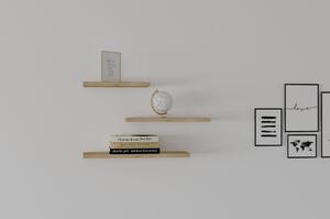 Polc készlet tölgyfa dekorral 3 db-os Leila - Kalune Design