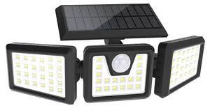 3 paneles elforgatható napelemes lámpa