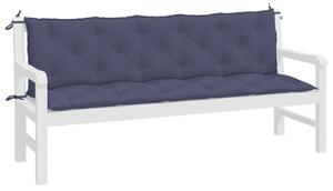 VidaXL 2 db tengerészkék oxford szövet kerti padpárna 180 x 50 x 7 cm