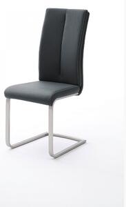 PAULO2 INOX műbőr szánkótalpas szék fekete