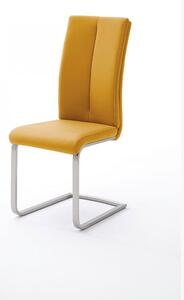 PAULO2 INOX műbőr szánkótalpas szék curry