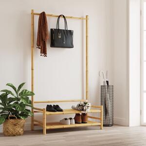 VidaXL bambusz ruhaállvány polcokkal 103 x 40 x 183 cm