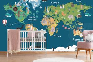 Tapéta világtérkép gyerekeknek