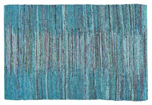 Kék pamutszőnyeg 140 x 200 cm MERSIN
