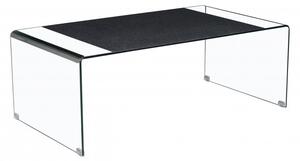 Luna Dohányzóasztal GY-006Z - Hajlított, Edzett Üveg. Méret: 110 × 35 × 55 Cm