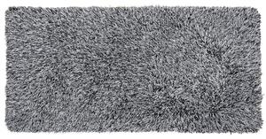 Fekete és fehér hosszú szálú szőnyeg 80 x 150 cm CIDE